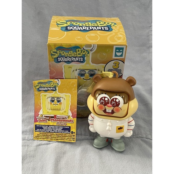 HAPPY HAUL Other - NEW Open Spongebob Squarepants - Many Moods Shifts - Clip-on Fidget Fig - Sandy